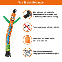 6 10 15 20FT Tall Lottery Waving Inflatable Tube Man(Blower Not Included) - goodeny