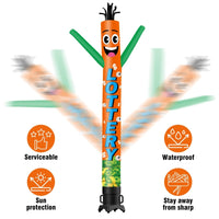 6 10 15 20FT Tall Lottery Waving Inflatable Tube Man(Blower Not Included) - goodeny