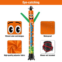 6 10 15 20FT Tall Lottery Waving Inflatable Tube Man(Blower Not Included) - goodeny