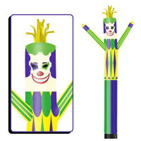 6 10 15 20FT Tall Mardi Gras Jester Waving Inflatable Tube Man(Blower Not Included) - goodeny