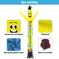 6 10 15 20FT Tall Mariscos Waving Inflatable Tube Man(Blower Not Included) - goodeny