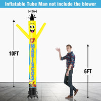 6 10 15 20FT Tall Mariscos Waving Inflatable Tube Man(Blower Not Included) - goodeny