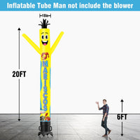 6 10 15 20FT Tall Mariscos Waving Inflatable Tube Man(Blower Not Included) - goodeny