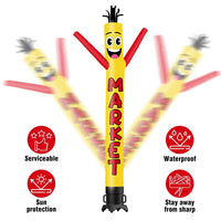 6 10 15 20FT Tall Market Waving Inflatable Tube Man(Blower Not Included) - goodeny