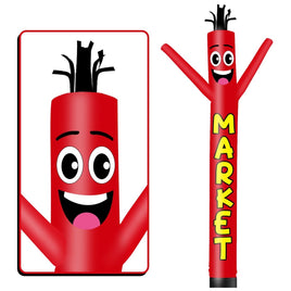 6 10 15 20FT Tall Market Waving Inflatable Tube Man(Blower Not Included) - goodeny