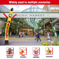 6 10 15 20FT Tall Market Waving Inflatable Tube Man(Blower Not Included) - goodeny