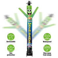 6 10 15 20FT Tall Match Starts Here Waving Inflatable Tube Man(Blower Not Included) - goodeny
