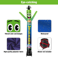 6 10 15 20FT Tall Match Starts Here Waving Inflatable Tube Man(Blower Not Included) - goodeny