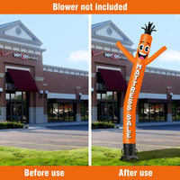 6 10 15 20FT Tall Mattresssale Orange Waving Inflatable Tube Man(Blower Not Included) - goodeny