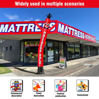 6 10 15 20FT Tall Mattresssale Red Waving Inflatable Tube Man(Blower Not Included) - goodeny