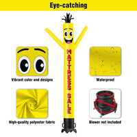6 10 15 20FT Tall Mattresssale Yellow Waving Inflatable Tube Man(Blower Not Included) - goodeny