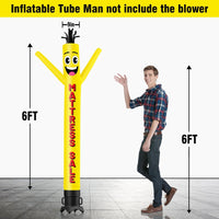 6 10 15 20FT Tall Mattresssale Yellow Waving Inflatable Tube Man(Blower Not Included) - goodeny
