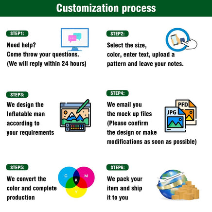 6 10 15 20FT Tall medical Waving Inflatable Tube Man(Blower Not Included) - goodeny