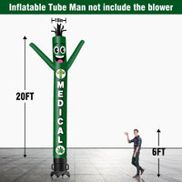 6 10 15 20FT Tall medical Waving Inflatable Tube Man(Blower Not Included) - goodeny