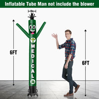 6 10 15 20FT Tall medical Waving Inflatable Tube Man(Blower Not Included) - goodeny