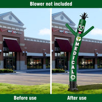 6 10 15 20FT Tall medical Waving Inflatable Tube Man(Blower Not Included) - goodeny