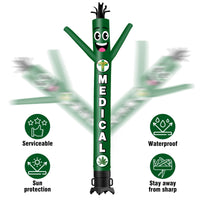 6 10 15 20FT Tall medical Waving Inflatable Tube Man(Blower Not Included) - goodeny