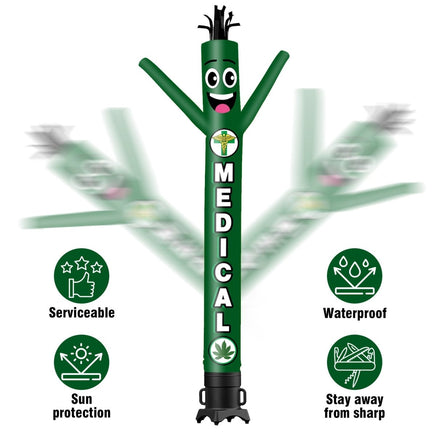 6 10 15 20FT Tall medical Waving Inflatable Tube Man(Blower Not Included) - goodeny