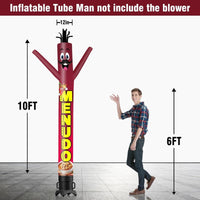 6 10 15 20FT Tall Menudo Waving Inflatable Tube Man(Blower Not Included) - goodeny