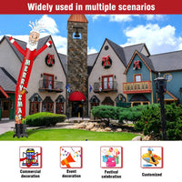 6 10 15 20FT Tall Merry Xmas Waving Inflatable Tube Man(Blower Not Included) - goodeny