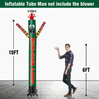 6 10 15 20FT Tall Mexican Food Inflatable Tube Man(Blower Not Included) - goodeny