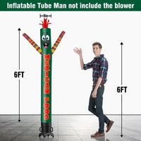 6 10 15 20FT Tall Mexican Food Inflatable Tube Man(Blower Not Included) - goodeny