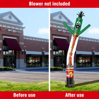 6 10 15 20FT Tall Mexican Restaurant Inflatable Tube Man(Blower Not Included) - goodeny
