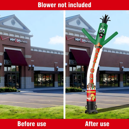 6 10 15 20FT Tall Mexican Restaurant Inflatable Tube Man(Blower Not Included) - goodeny