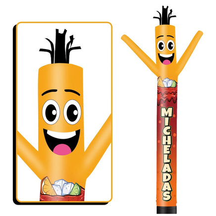 6 10 15 20FT Tall Micheladas Waving Inflatable Tube Man(Blower Not Included) - goodeny