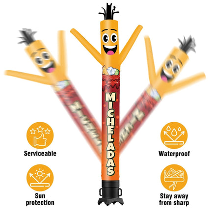 6 10 15 20FT Tall Micheladas Waving Inflatable Tube Man(Blower Not Included) - goodeny