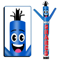 6 10 15 20FT Tall Milkshakes Waving Inflatable Tube Man(Blower Not Included) - goodeny