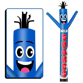 6 10 15 20FT Tall Milkshakes Waving Inflatable Tube Man(Blower Not Included) - goodeny