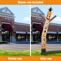 6 10 15 20FT Tall Mocha Waving Inflatable Tube Man(Blower Not Included) - goodeny