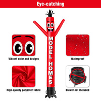 6 10 15 20FT Tall Model Homes Waving Inflatable Tube Man(Blower Not Included) - goodeny