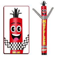 6 10 15 20FT Tall Muffler Shop Waving Inflatable Tube Man(Blower Not Included) - goodeny