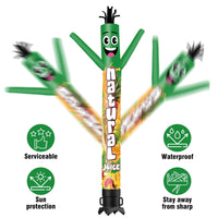 6 10 15 20FT Tall Natural Juice Waving Inflatable Tube Man(Blower Not Included) - goodeny