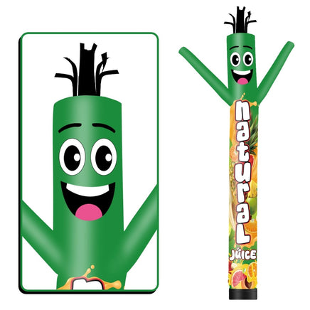 6 10 15 20FT Tall Natural Juice Waving Inflatable Tube Man(Blower Not Included) - goodeny