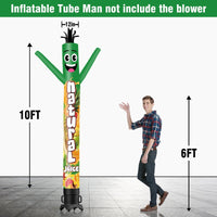 6 10 15 20FT Tall Natural Juice Waving Inflatable Tube Man(Blower Not Included) - goodeny