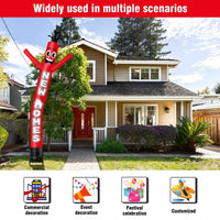 6 10 15 20FT Tall New Home Red Waving Inflatable Tube Man(Blower Not Included) - goodeny