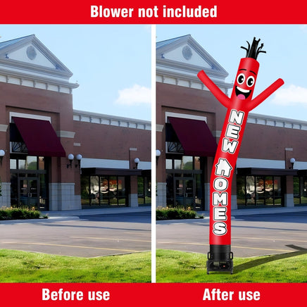 6 10 15 20FT Tall New Home Red Waving Inflatable Tube Man(Blower Not Included) - goodeny