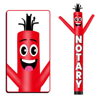 6 10 15 20FT Tall Notary Waving Inflatable Tube Man(Blower Not Included) - goodeny