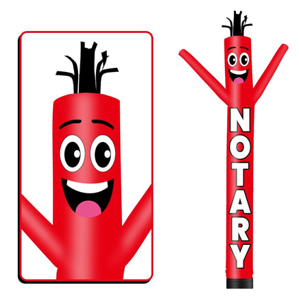 6 10 15 20FT Tall Notary Waving Inflatable Tube Man(Blower Not Included) - goodeny
