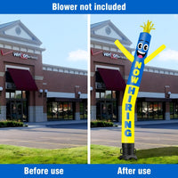 6 10 15 20FT Tall Now Hiring Waving Inflatable Tube Man(Blower Not Included) - goodeny