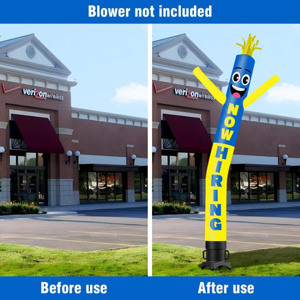 6 10 15 20FT Tall Now Hiring Waving Inflatable Tube Man(Blower Not Included) - goodeny