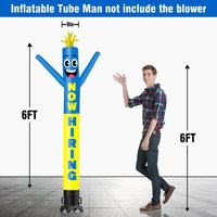 6 10 15 20FT Tall Now Hiring Waving Inflatable Tube Man(Blower Not Included) - goodeny