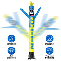 6 10 15 20FT Tall Now Hiring Waving Inflatable Tube Man(Blower Not Included) - goodeny