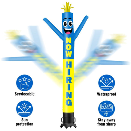 6 10 15 20FT Tall Now Hiring Waving Inflatable Tube Man(Blower Not Included) - goodeny