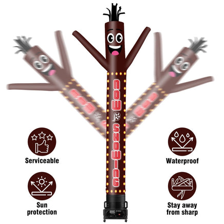 6 10 15 20FT Tall Now Showing Waving Inflatable Tube Man(Blower Not Included) - goodeny