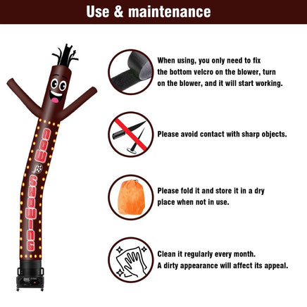 6 10 15 20FT Tall Now Showing Waving Inflatable Tube Man(Blower Not Included) - goodeny
