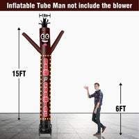 6 10 15 20FT Tall Now Showing Waving Inflatable Tube Man(Blower Not Included) - goodeny